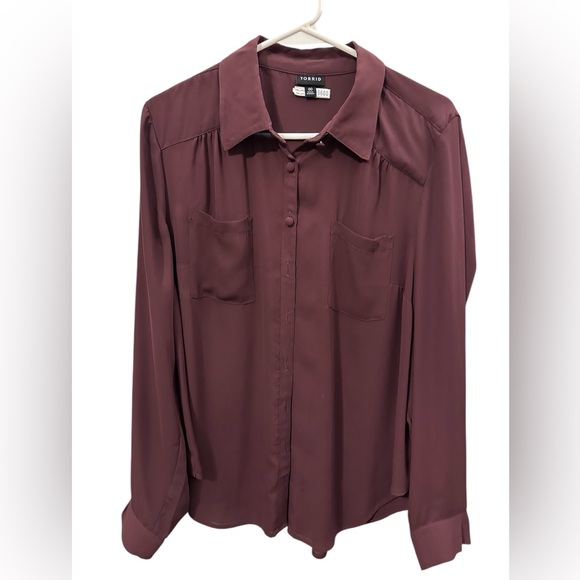 torrid Tops - Torrid Purple Blouse Size 0 EUC